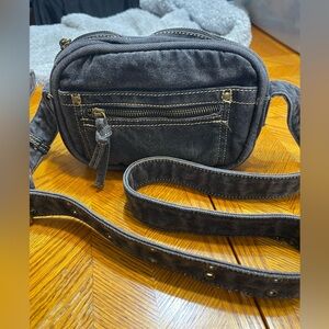 Dark Denim Casual Camera Crossbody